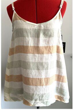Gabby Isabella Pastel Stripe Top Sz S